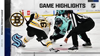 Bruins @ Kraken 2/23 | NHL Highlights 2023
