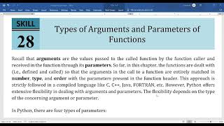 Simplified Python [Skill 28] Types of Arguments and Parameters of Functions