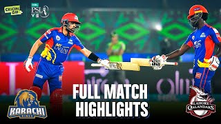 Final Match: Karachi Kings vs Lahore Qalandars - Full Match Highlights