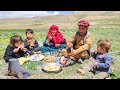 Twin children in Nature: Cooking Village style food | Village life Afghanistan