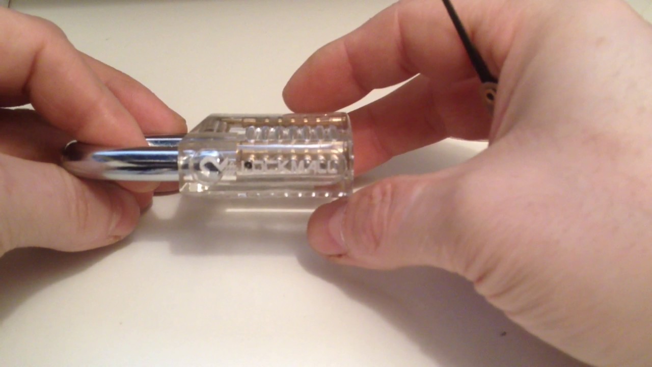 How To Re Pin A Clear Practice Lock Youtube