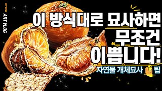 기초디자인 개체묘사]어렵기만 한 자연물 묘사! 쉽고 간단하게 끝내는 묘사 꿀팁이 있다????#기초디자인 #입시미술 #입시그림