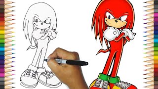 How To Draw Knuckles from Sonic The Hedgehog