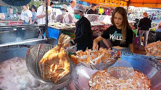 Crowds of Customers! Fried Golden Seafood - The Freshest and Cheapest | Thai Street Food