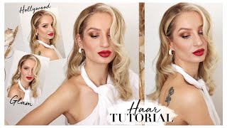 Sanfte Hollywood Wellen Tutorial - Glamouröse Retro Locken in wenigen Minuten