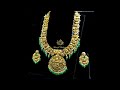 22kt gold navaratna long haram set