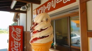 「ブルーベリーソフトクリーム」白鷹町どりいむ農園