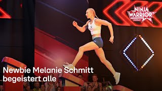 Newbie Melanie Schmitt begeistert alle. Konkurrenz für Steffi Edelmann? | Ninja Warrior Germany 2022