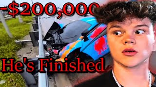Jack Doherty Crashes McLaren While Reading Chat — Downfall Of Clout Demon