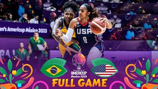 FINAL: Brazil v USA | Full Basketball Game | FIBA Women's AmeriCup 2023