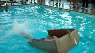 Firma Cardboard Boat Race #3 with Corporate Explorer Training - Fairmont Vancouver Hotel