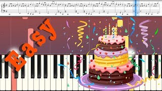 Happy Birthday EASY Piano TUTORIAL