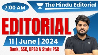 The Hindu Editorial Analysis | 11 June 2024 | Editorial By Vishal Sir | Vocab, Grammar, Reading