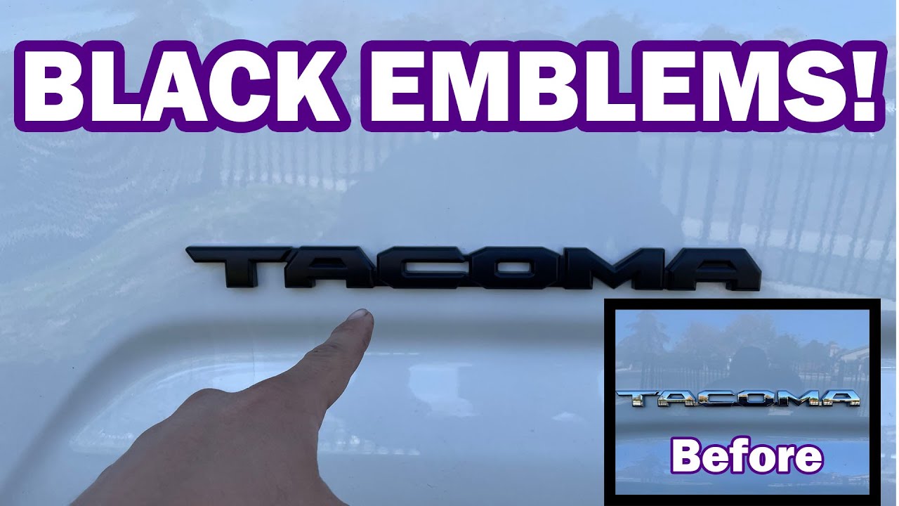 2023 Toyota Tacoma Blackout Emblem Overlays