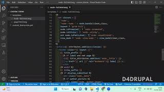 PreProcess Function in Drupal 9, Drupal 10 | D4Drupal