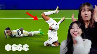 Korean Girls React To Funniest Moments In Football | 𝙊𝙎𝙎𝘾