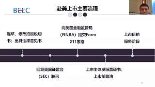 BEEC Webinar: 中国企业美国上市：赴美上市主要流程