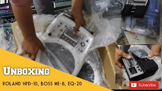 Imported DEMO CONDITION Roland HPD-10, BOSS ME-8, BOSS-EQ-20 UNBOXING AND REVIEW, #electroworld