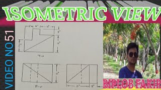 orthographic view to isometric view