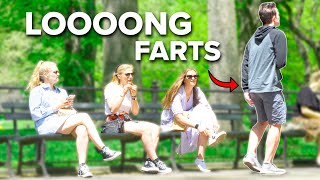 LONG FARTS in Central Park! Wet Fart Prank!