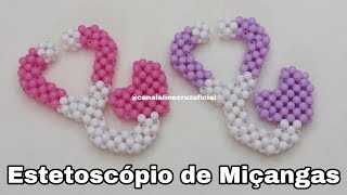 Estetoscópio de Miçangas/Pérolas- Passo a Passo #façavocêmesmo #feitoamao #artesanato #beads