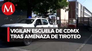 Guardia Nacional vigila secundaria en CdMx tras amenazas de estudiante