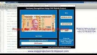 Currency Recognition Using CNN Matlab Project With Source Code Currency Detection Using Matlab