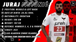 Juraj Fistonic - Middle & Left Back- Team Klaksvik - Highlights - Handball - CV - 202223