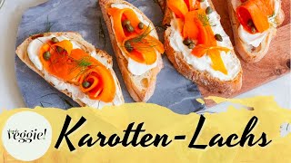 Karottenlachs 🥕 – Veganer Räucherlachs aus Karotten 🍣 – super lecker \u0026 samtig I slowly veggie!