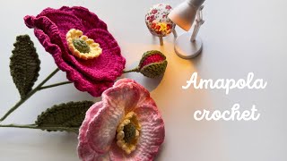 Amapola a Crochet | Paso a Paso