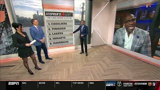 FIRST TAKE | Stephen's A-list TOP 5 CHALLENGERS TO CELTICS: Lakers' Luka & LeBron are BOS' nightmare