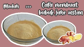 Cara membuat bubuk Jahe Merah instan || MUDAH