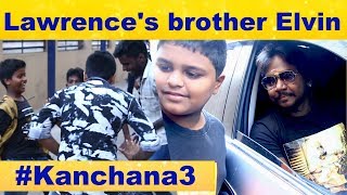 Raghava Lawrence's brother Elvin watch Kanchana 3 with people at  Kasi  theater |  FDFS  |  Lawrence