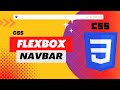 Create a Simple Navigation Bar Using CSS Flexbox Layout