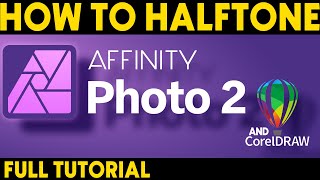 How to Halftone for DTF with AFFINITY Photo 2 (And CorelDRAW)