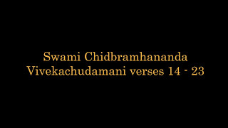 Swami Chidbrahmananda  -  Vivekachudamani class