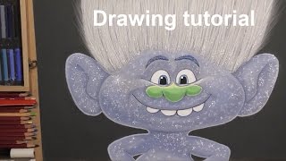 Drawing Trolls tutorial. How to Draw Guy Diamond. English Subtitles!