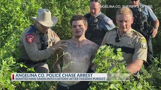 Man arrested in Angelina County following police chase