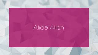 Alicia Allen Appearance