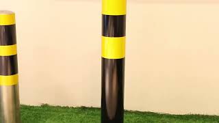 Street Road Safety Powder Coated Parking Bollard Warning Pile, Safety Bollard, Parking Bollards