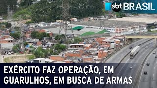 Exército faz operação, em Guarulhos, em busca de armas furtadas | SBT Brasil (31/10/23)