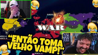 😂NÃO DEU TEMPO NEM DE POSICIONAR AS PEÇAS E O GAULES JA TAVA ATACANDO O VELHOVAMP NO WAR!