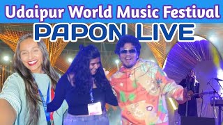 Papon Live Concert | Udaipur World Music Festival | Day 1  - Vlog ||