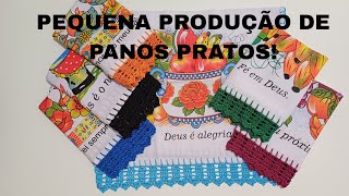 Você não pode perder essa pequena produção de panos de 🧶#crochê#crochet#tapetedecroche