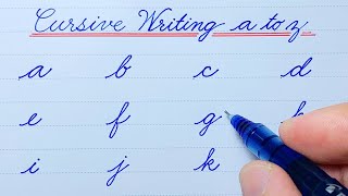 Cursive writing a to z with Pilot V5 Pen | Cursive abcd | Cursive handwriting | Cursive writing abcd