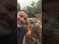 the owl wants a photo with me...