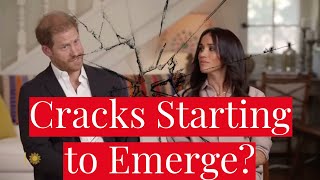 Cracks Forming? Prince Harry \u0026 Meghan Markle Appear Tense \u0026 Distant in CBS Interview \u0026 Avoid PDA