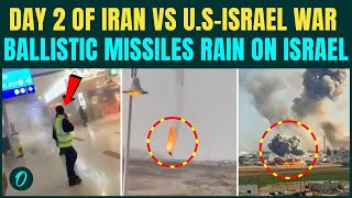 Day 2: Iran vs US-Israel War | Shocking Visuals Rock Mid-East Amid Massive Strikes