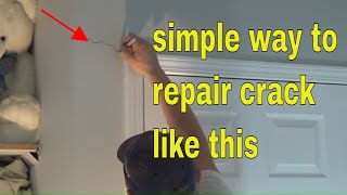 Drywall cracks at top of door jams