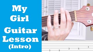 My Girl Intro Guitar Lesson